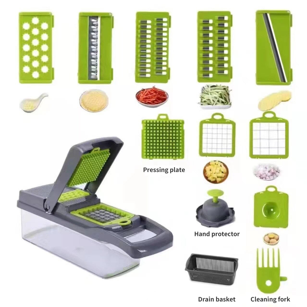 MandoSlicer™ | Mandoline 12 en 1 | Cuisine - MES USTENCILES DE CUISINE